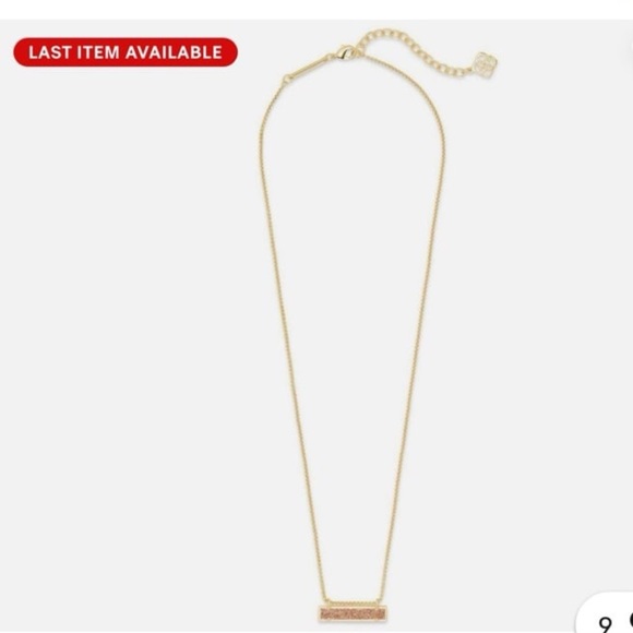 Kendra Scott Leanor Gold Pendant Necklace In Sand Drusy - like new - Picture 5 of 12